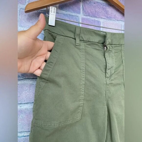 FRANK & EILEENBLACKSTONE UTILITY PANT IN ARMY GREEN 2 - Picture 5 of 13